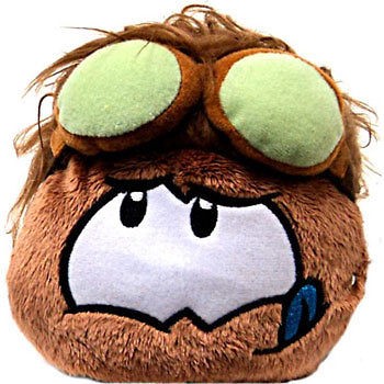 Disneys Club Penguin Plush Puffle   Series 11   BROWN (Includes Coin 