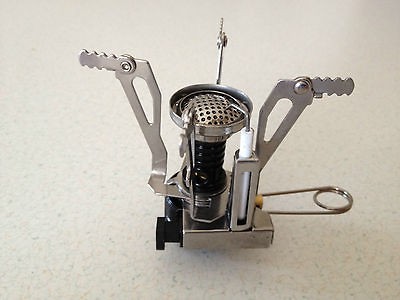   Mini Portable ultra light Outdoor 3 stove use MSR or Coleman butane