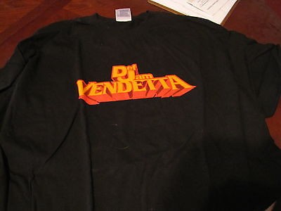 BLACK XL T SHIRT DEF JAM VENDETTA PLAYSTATION SHIRT ps3 ps2 ps1 1 2 3