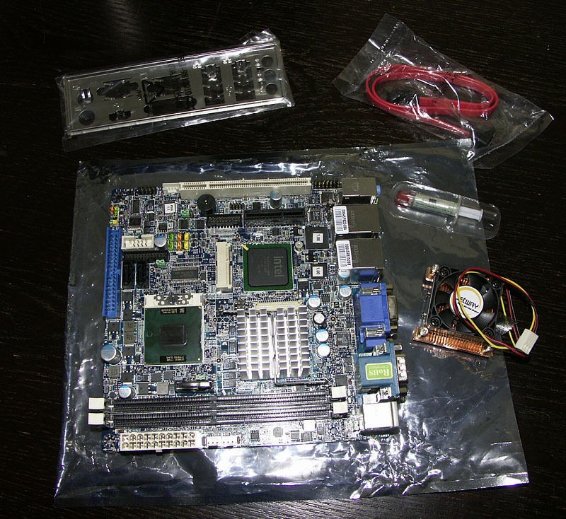 BCM Advanced Research Mini ITX Motherboard & Core 2 Duo T7300