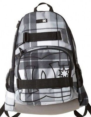 DC Shoe School or Computer Backpack ~ Nelstone   Gray Plaid AKM200