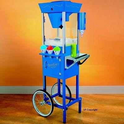   54 METAL FULLSIZE ICEE SNOW CONE MACHINE SNO MAKER ICE SHAVER w/CART