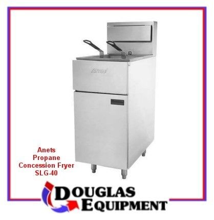 ANETS 40LB CONCESSION FRYER LP PROPANE COMMERCIAL SLG40