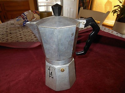 Vintage Espresso Maker Stove Top Moka Espress Bialetti Crusinallo 