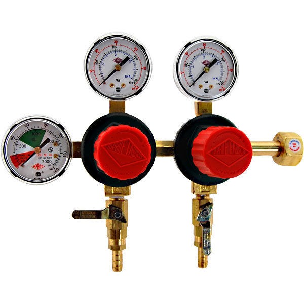 Product CO2 Regulator w/Separate Pressure  Draft Beer