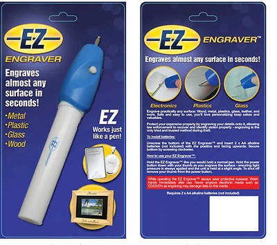 EZ Engraver Cordless Engraving Tool Engrave Glass Metal Wood More As 