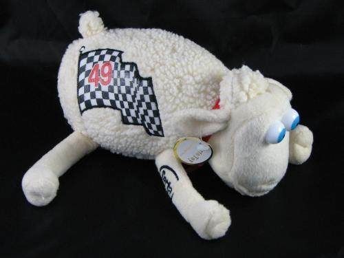 Serta Plush Counting Sheep Nascar #49 Blue Eyes Race Flag Stuffed 