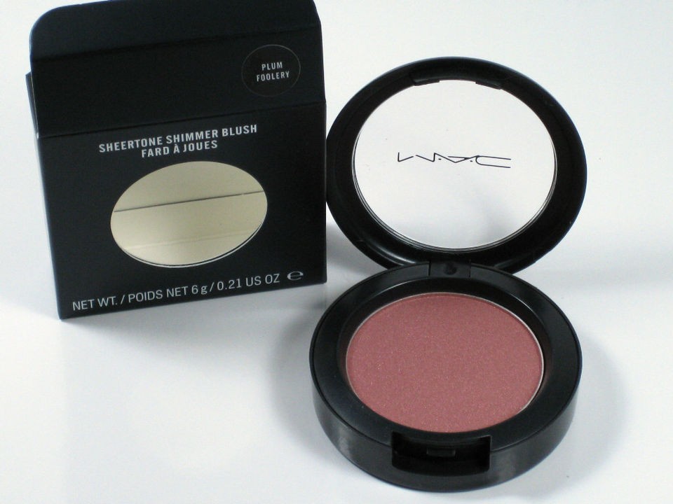 mac powder sheertone blush plum foolery authentic new boxed mac