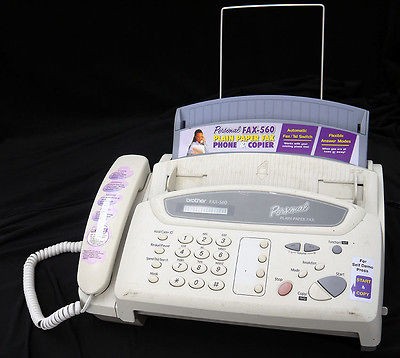 Brother FAX 560 LCD Personal Plain Paper Fax Phone Copier Answering 