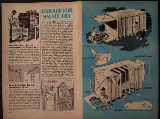 Toy Bike Garage Playhouse or Garden Shed HowTo PLANS