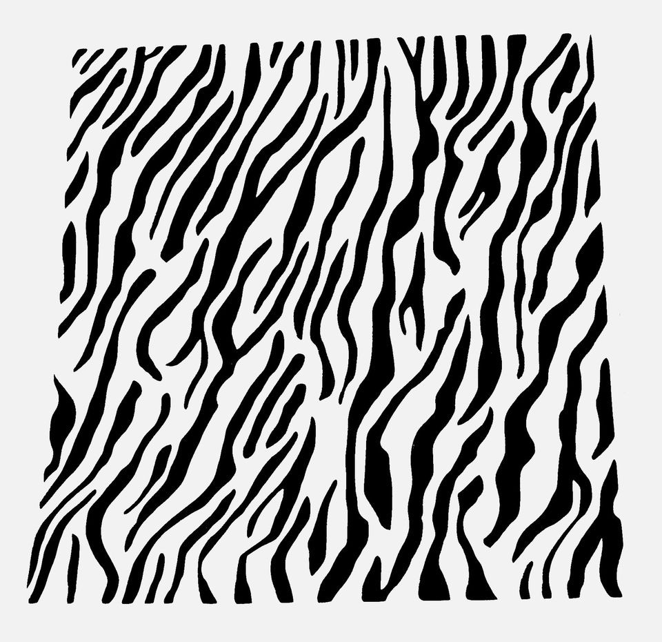 ZEBRA STENCIL ANIMAL PRINTS LOTS OF STRIPES STENCILS TEMPLATE NEW 8 X 