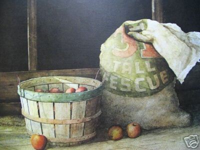 Burton Dye Apple Harvest; Signed