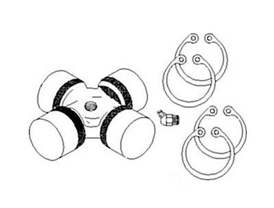 AL37069 John Deere U Joint Cross & Bearing MFWD 1640 2040 2140 2350 