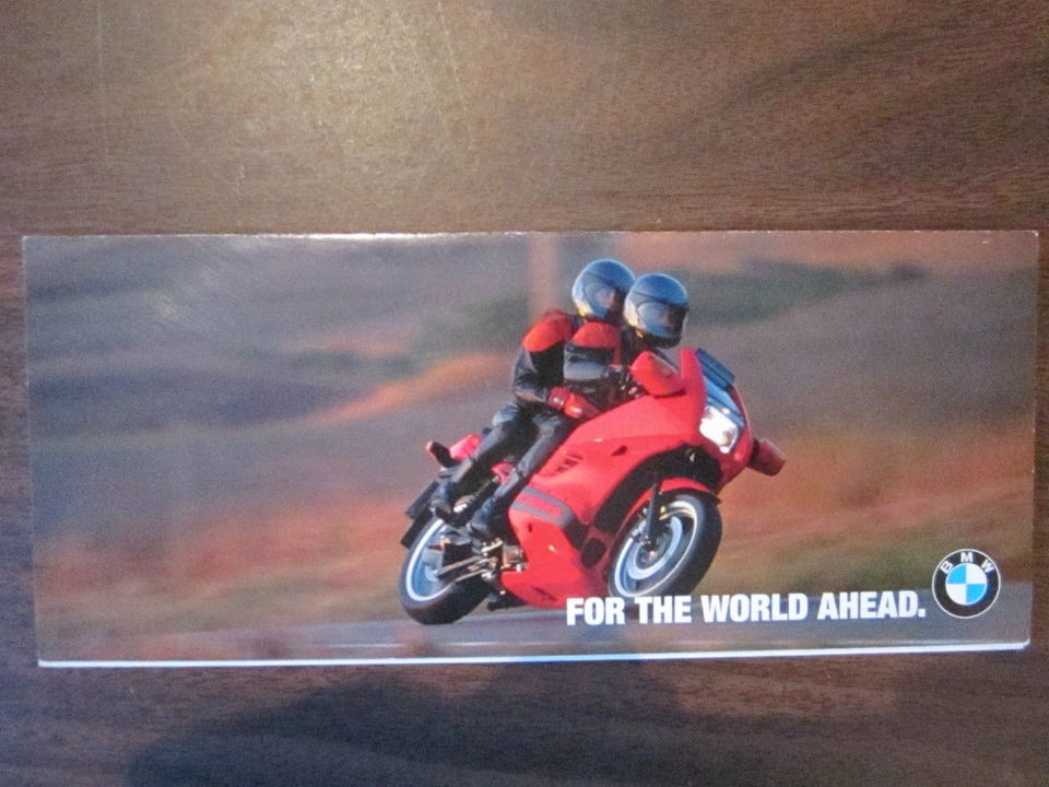 BMW Motorcycle Sales Brochure, Multi Fold of Model Line FOR 1996