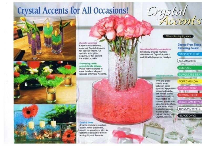   Pk WATER CRYSTALS (WEDDING DECORATIONS) VASE FILLER   WATER CRYSTALS