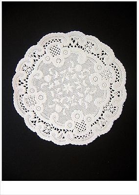 10 WHITE PAPER LACE DOILIES CRAFT 4 USA 