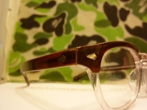 BN AUTHENTIC BROWN CRYSTAL LEMTOSH EYEGLASSES EYEGLASS FRAME JOHNNY 