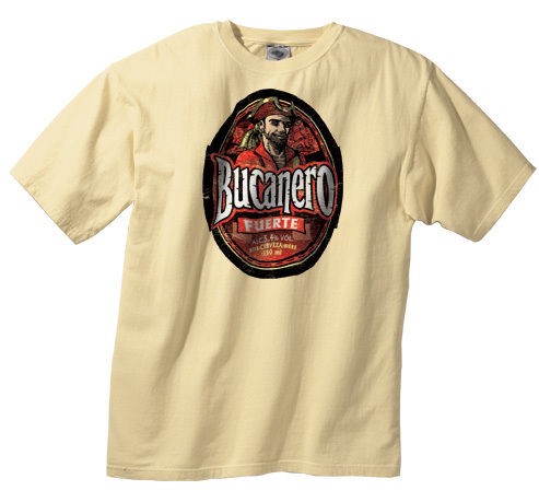 New BUCANERO Fuerte Cuban Beer CERVEZA Shirt Holguin Cuba T Shirt 100% 