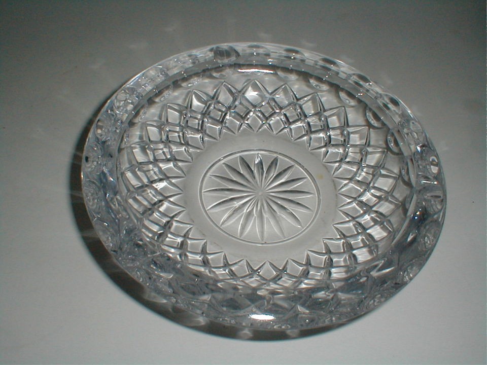 Princess House Heavy Lead Crystal 7 HIGHLIGHTS Glass Ashtray