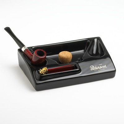 PETERSON CERAMIC 2 PIPE ASHTRAY