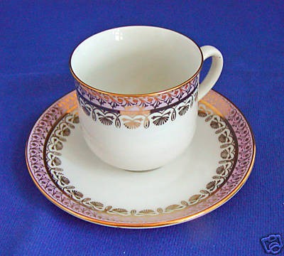 Demitasse Cup & Saucer Epiag D.F. Czechoslovakia #1804