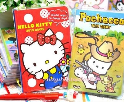 6Choices♥Sanrio Schedule Planner Diary Book Organizer Calendar 2013 