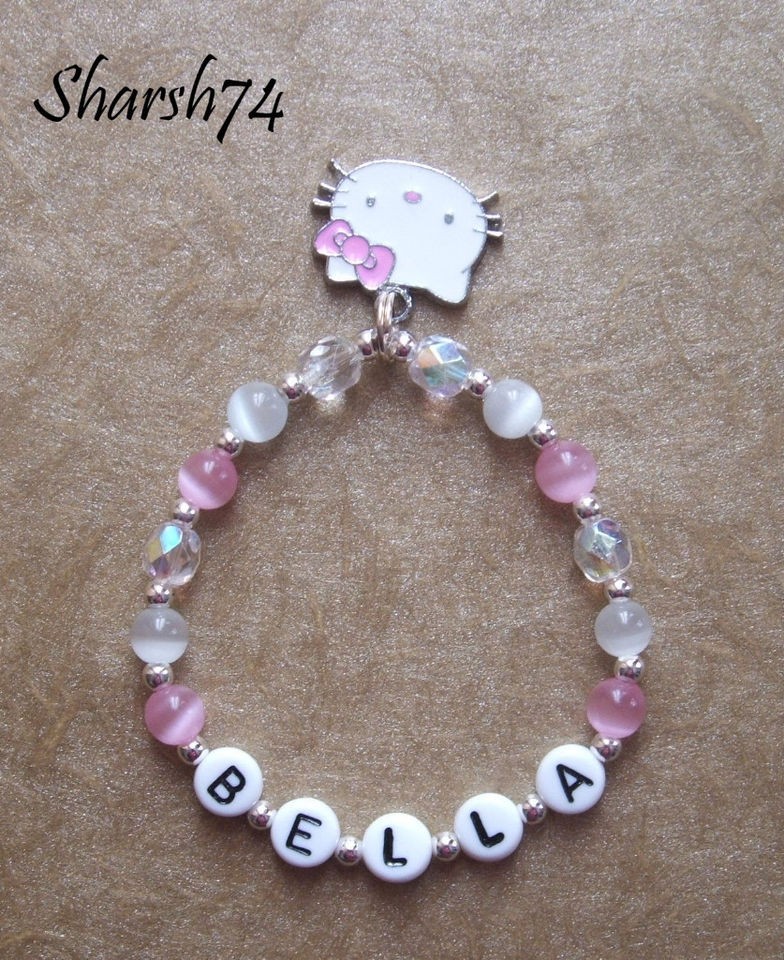 New SALE Baby Child Girls Hello Kitty Charm Name Bracelet Party Favors