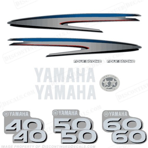 Yamaha 4 Stroke 40/50/60hp Outboard Decal Kit