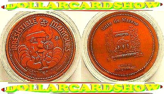   1989 CANADIAN VILLE DE MATANE FINAL GAME $2 DOLLAR BRONZE COIN UNC