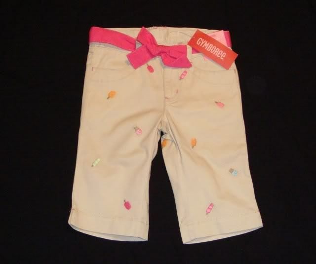 NWT Gymboree POPSICLE PARTY Khaki Clamdigger Pants Shorts Capris 5 5T