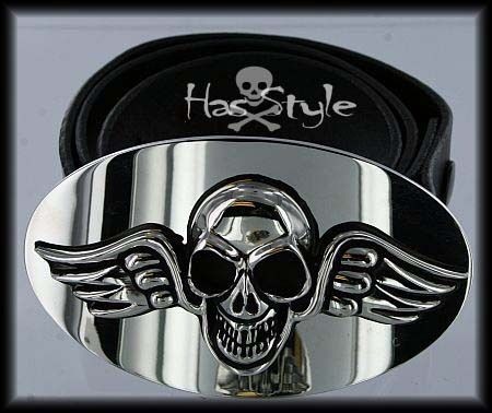 King Baby Studio Winged SKULL Buckle & removable belt