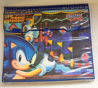 Vintage Mead Trapper Keeper SEGA Sonic The Hedgehog Notebook Rare