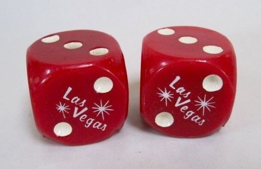 Pair of Oversized Red Las Vegas Souvenir Dice