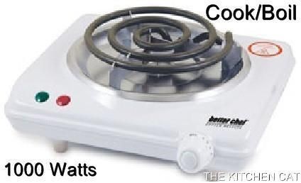   HOT PLATE One 1000 Watt Single Burner Portable Stove Counter Table Top