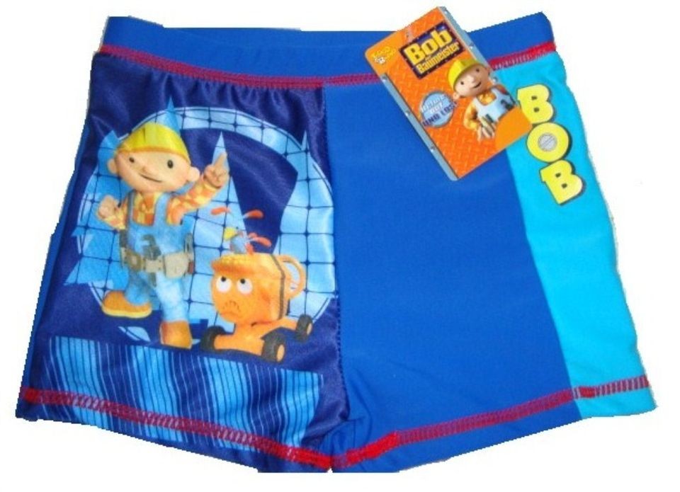 Boys BOB THE BUILDER Swimming Shorts Trunks Costume Age 1 2 3 4 5