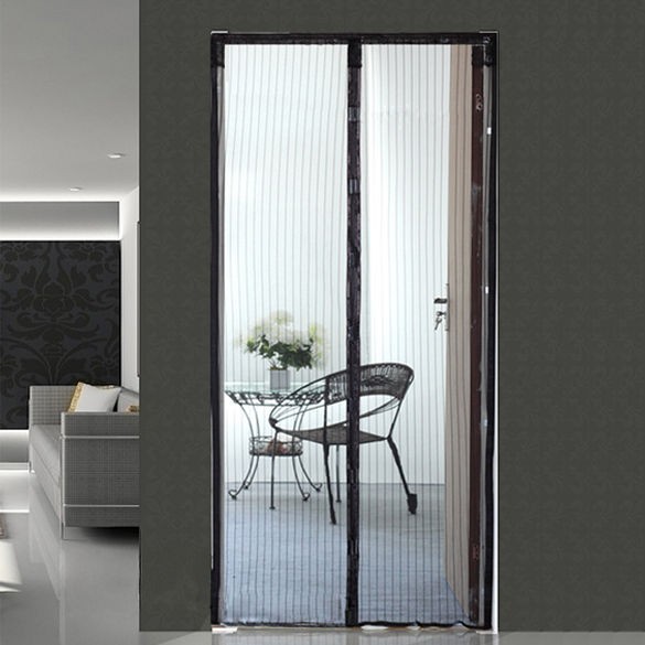 New Magic Mesh Instant Screen Door Dual Panels Keep Fresh Air In And 