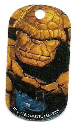 The Thing, Marvel Comic Dog tag Necklace, Backpack, Gift, Party Favor