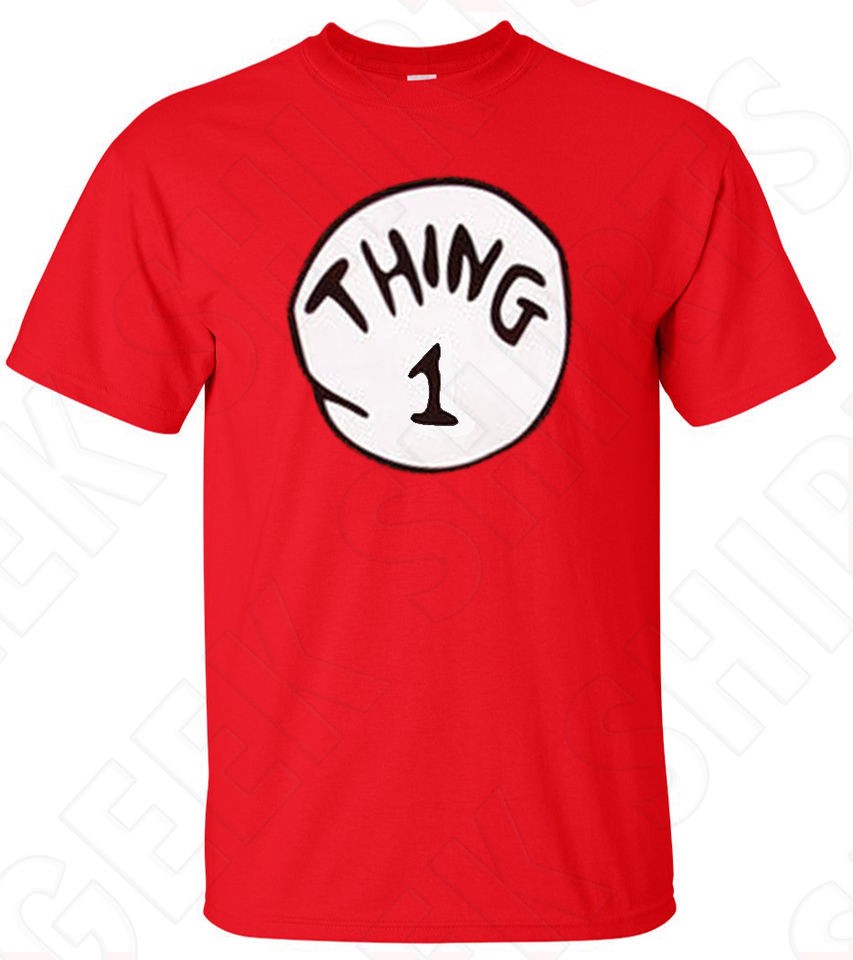 DR. SEUSS THING 1 THING 2 3 4 5 6 COSTUME T SHIRT NB/TODDLER/YOU​TH 