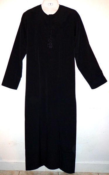 MashaAllah Premium Black Men Thoub Galabeya Dishdasha Abaya Muslim 