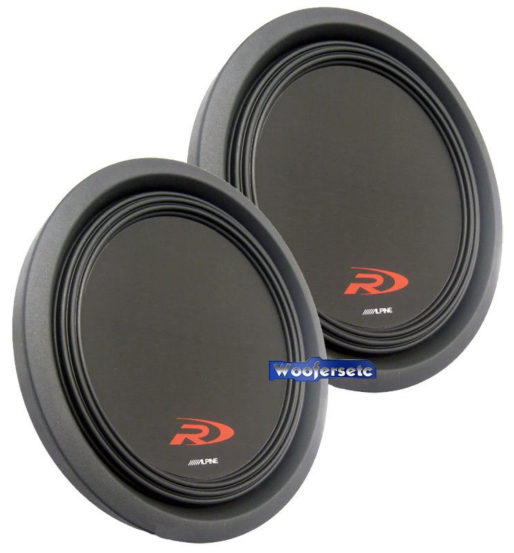   T10 ALPINE 10 SUBS PRO SHALLOW SLIM THIN BASS SUBWOOFERS SPEAKERS NEW