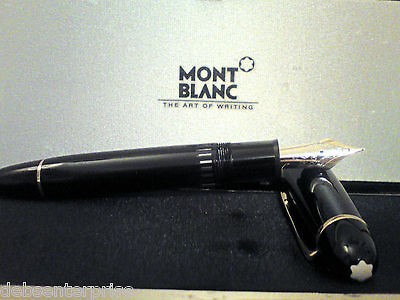   MONTBLANC MEISTERSTUCK 149 FOUNTAIN PEN EBONITE FEEDER. FINE NIB