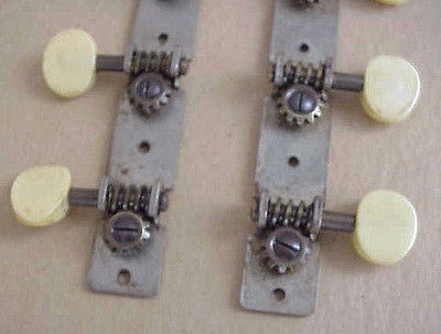 Rare prewar Strip tuners  original white buttons slothe​ad National 