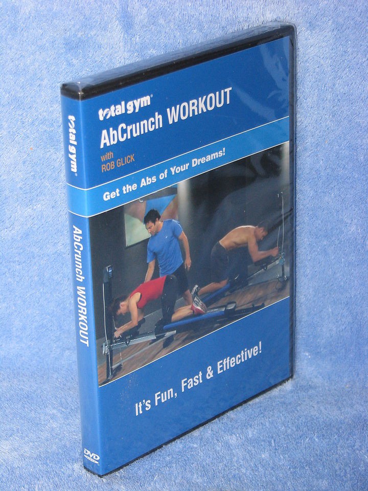  ~ NEW ~ TOTAL GYM ABCRUNCH WORKOUT DVD AB CRUNCH 