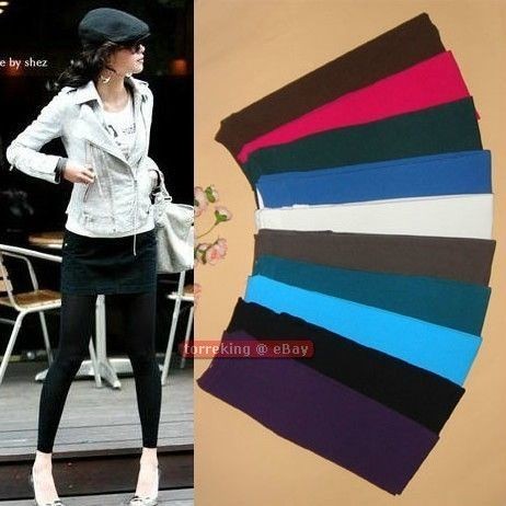 Warm Women Winter Footless Leggings Tights Skinny Stretch Pencil Pants 