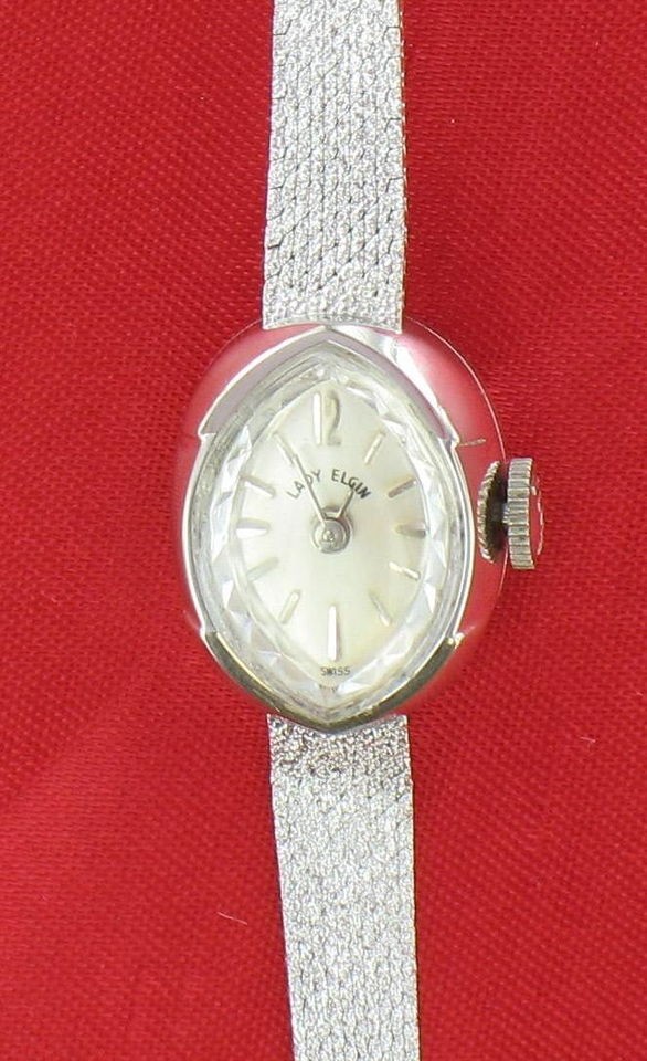 14k white gold Lady Elgin Ladies watch Swiss made