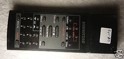 Sylvania (2) 30 TV VCR REMOTE SGS0150C