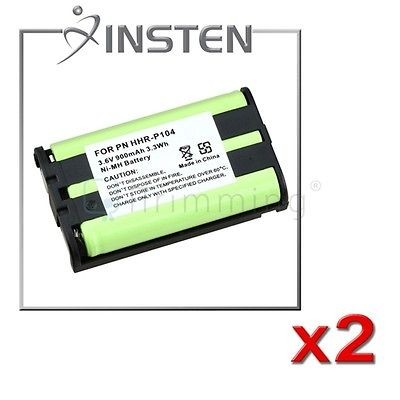 Pack Insten Home Cordless Phone Ni MH Battery For Panasonic HHR P104