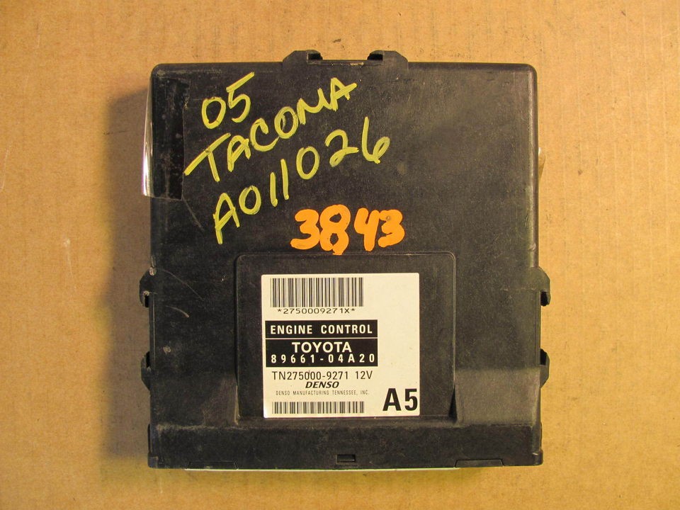 05 TOYOTA TACOMA 4CYL AUTO 4X2 ECM ECU COMPUTER PART NUMBER 89661 