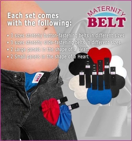 MATERNITY PREGNANCY BELLY BELT BAND CLOTHING WAIST EXTENDER KIT