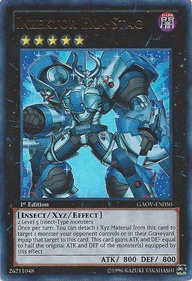 1x Inzektor Exa Stag   GAOV EN050   Ultra Rare   1st Edition M/NM Yu 